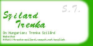 szilard trenka business card
